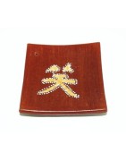 Porte Encens Marron Lettre Chinoise
